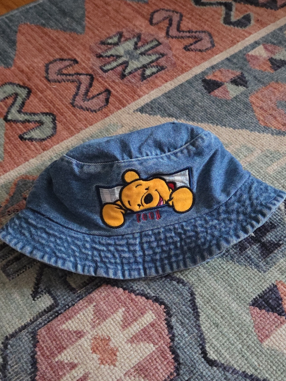 Childrens Vintage Winnie The Pooh Bear Bucket Hat